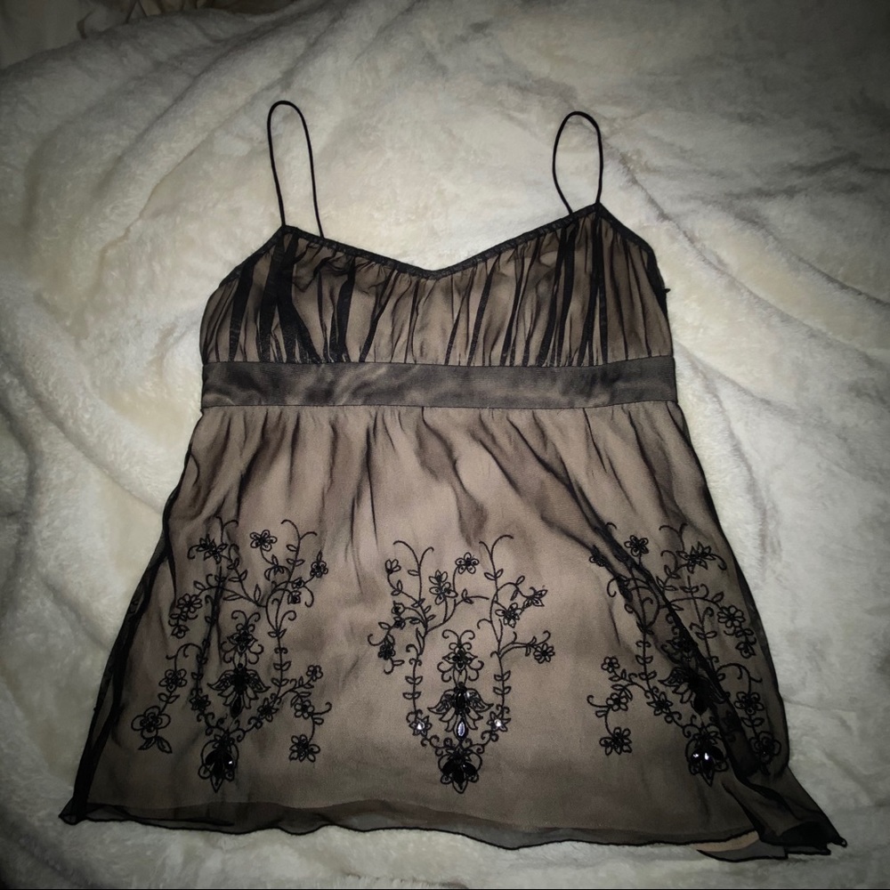 LOFT Empire Waist Embellished Top - Final Price